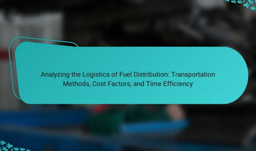 Analyzing the Logistics of Fuel Distribution: Transportation Methods, Cost Factors, and Time Efficiency