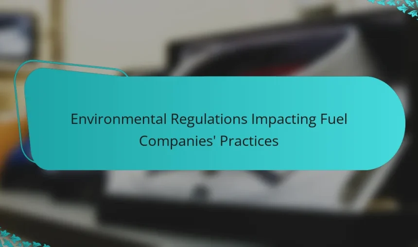 Environmental Regulations Impacting Fuel Companies’ Practices