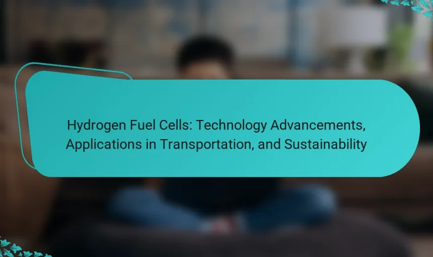 Hydrogen Fuel Cells: Technology Advancements, Applications in Transportation, and Sustainability