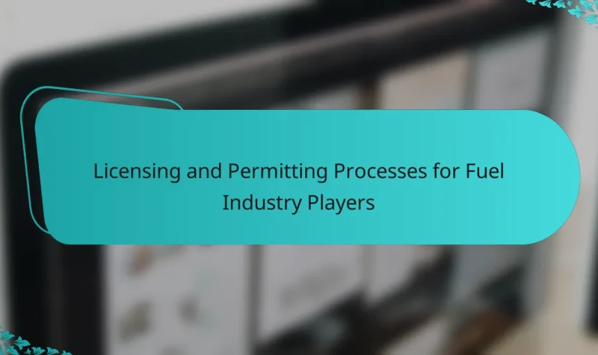 Licensing and Permitting Processes for Fuel Industry Players