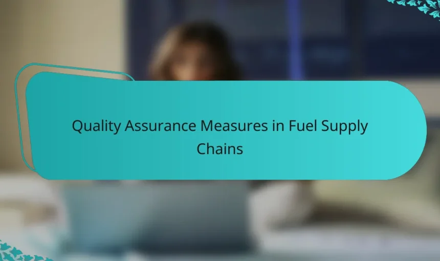 Quality Assurance Measures in Fuel Supply Chains