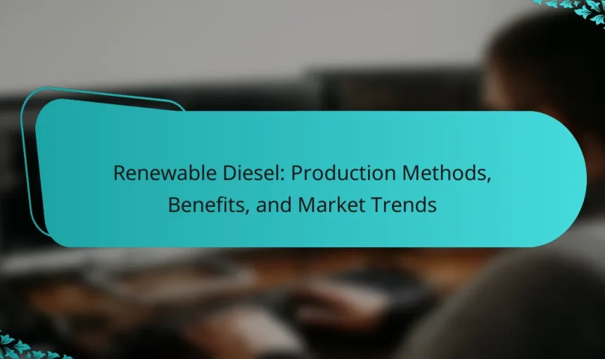 Renewable Diesel: Production Methods, Benefits, and Market Trends