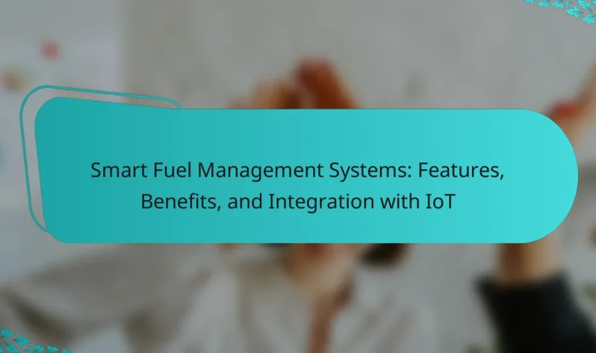 Smart Fuel Management Systems: Features, Benefits, and Integration with IoT