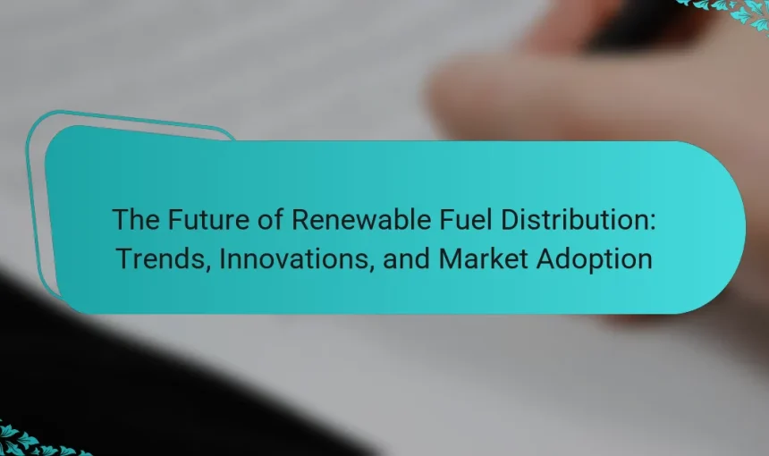 The Future of Renewable Fuel Distribution: Trends, Innovations, and Market Adoption