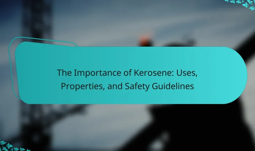 The Importance of Kerosene: Uses, Properties, and Safety Guidelines