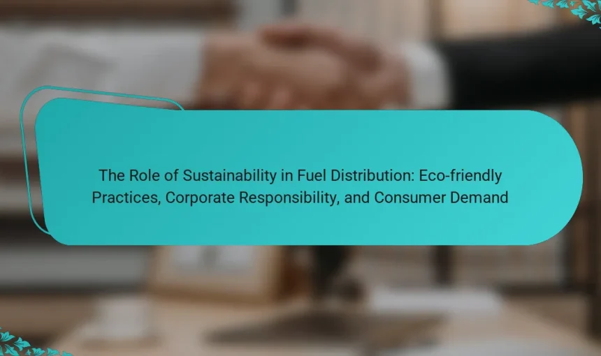 The Role of Sustainability in Fuel Distribution: Eco-friendly Practices, Corporate Responsibility, and Consumer Demand