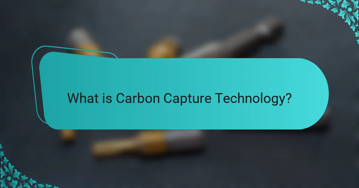 What is Carbon Capture Technology?